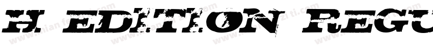 H_Edition Regular字体转换